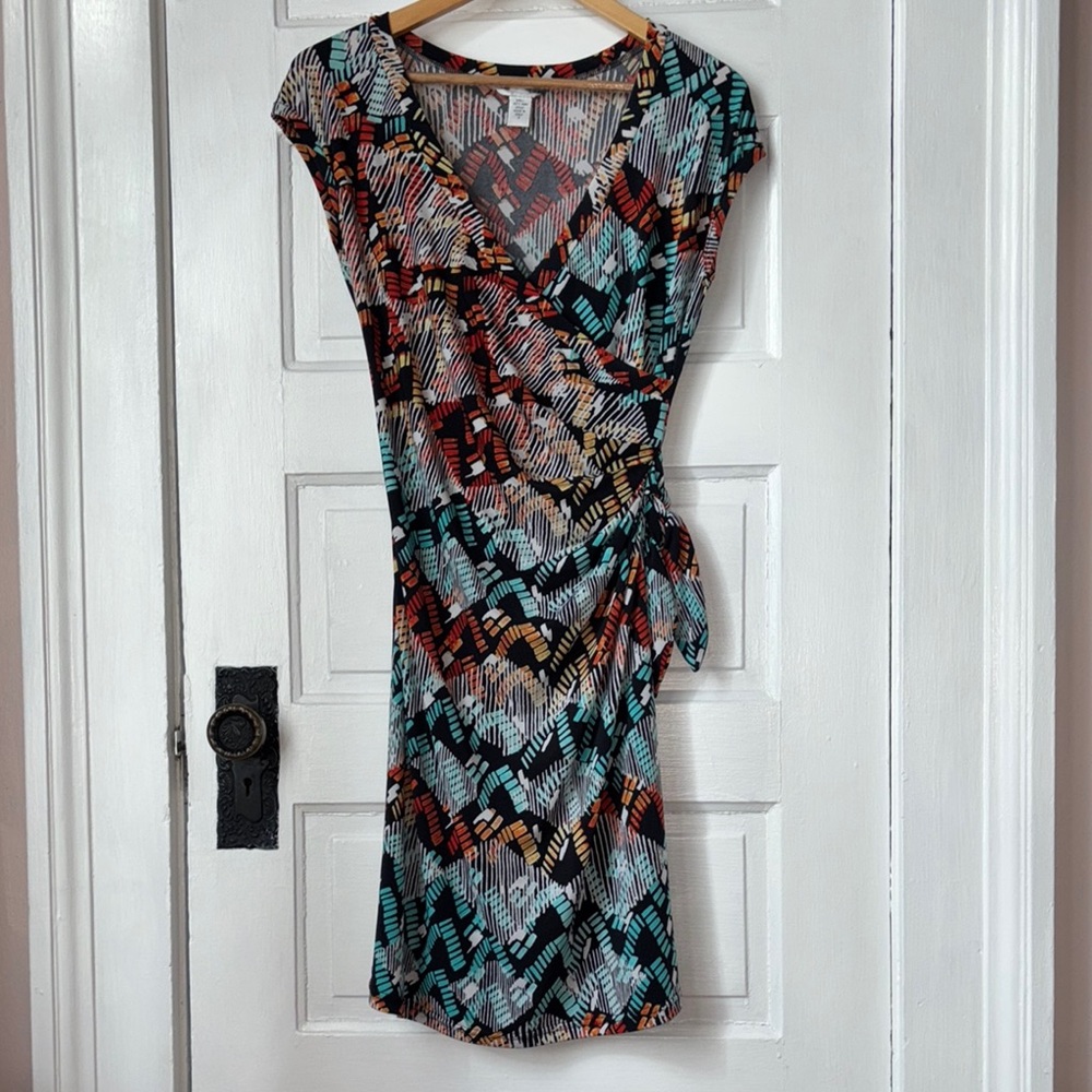 DIANE VON FURSTENBERG SASCHA FAUX WRAP SILK DRESS
